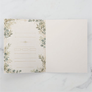 Cartão De Agradecimento Papelaria de casamento elegante