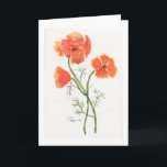 Cartão De Agradecimento Papoilas de Califórnia<br><div class="desc">design feliz de papoilas de CA</div>