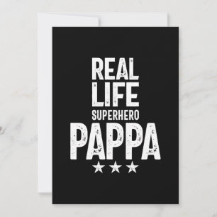 Cartão De Agradecimento Pappa, super-herói da vida real  Padre Presente