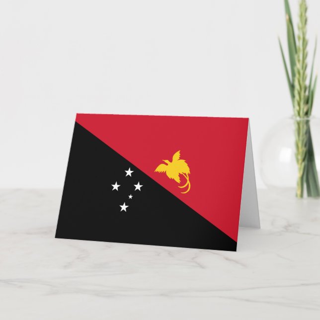 Cartão De Agradecimento Papua-Nova Guiné (Frente)