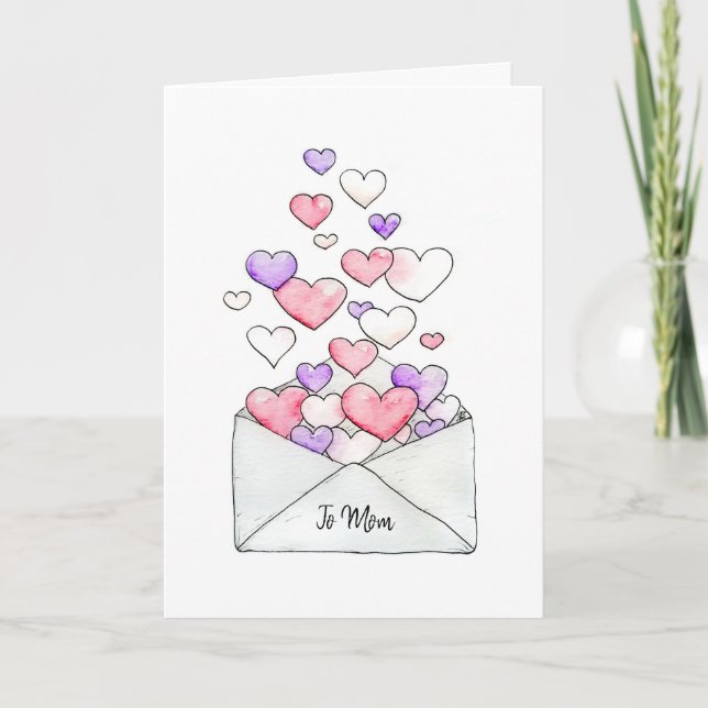 Cartão De Agradecimento Para a mãe através dos Miles! (Frente)