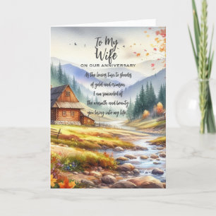 Cartão De Agradecimento Para a minha esposa no nosso aniversário