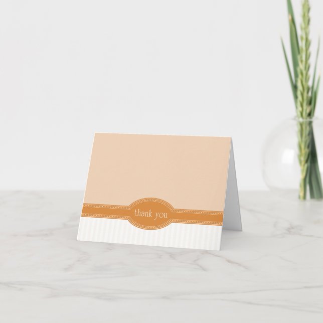 Cartão de Agradecimento para Casamento ou Chá de P (Frente)