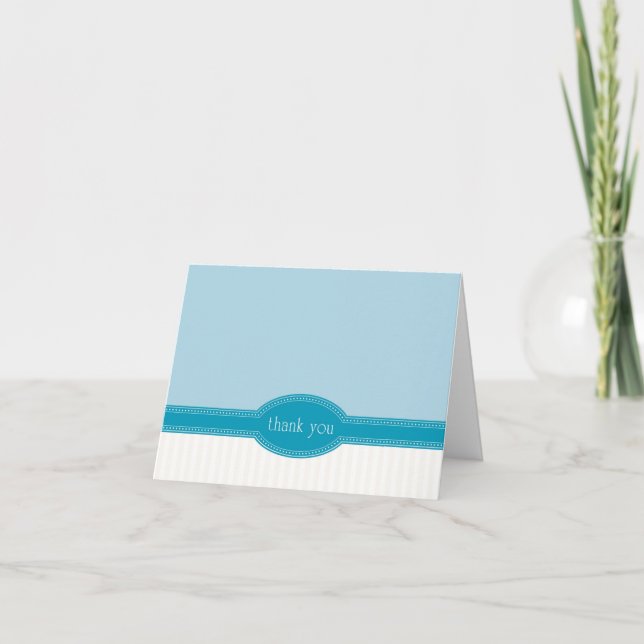 Cartão de Agradecimento para Casamento ou Chá de P (Frente)