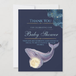 Cartão de Agradecimento para Chá de Bebê Celestial