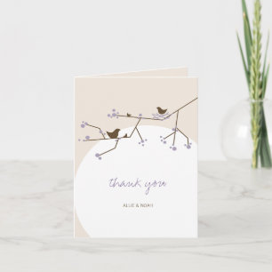 Cartão de Agradecimento para Chá de Bebê de Famíli