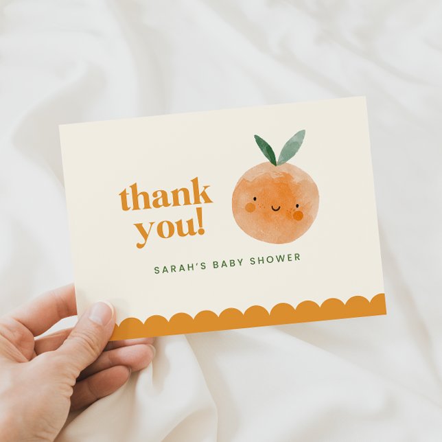 Cartão de Agradecimento para Chá de Bebê Little Cu (Criador carregado)