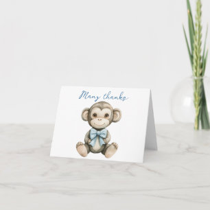 Cartão de Agradecimento para Chá de Bebê Oh Boy –