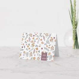 Cartão de Agradecimento para Chá de Bebê Wildflowe