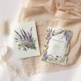 Cartão de Agradecimento para Chá de Noiva Floral L