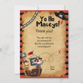 Cartão de Agradecimento para Festa de Aniversário 