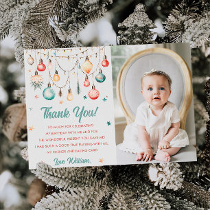 Cartão de Agradecimento para Festa de Aniversário 