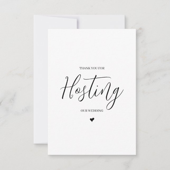 Cartão de Agradecimento para Fornecedor de Casamen (Frente)