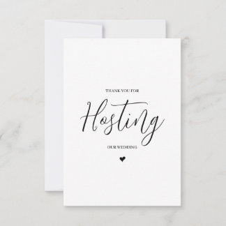 Cartão de Agradecimento para Fornecedor de Casamen