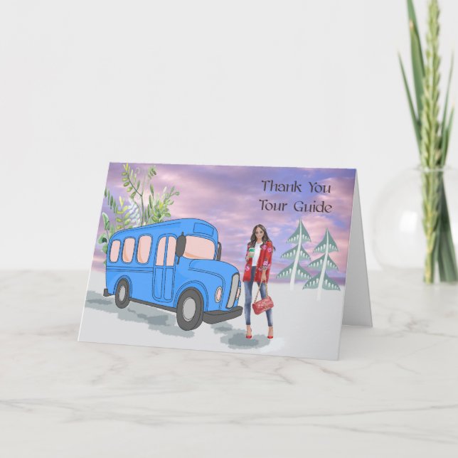 Cartão de Agradecimento para Guia Turístico (Frente)