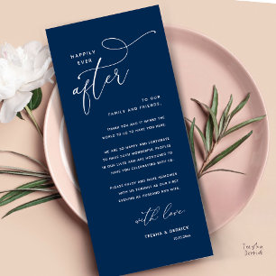 Cartão de Agradecimento para Jantar de Casamento F