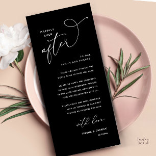 Cartão de Agradecimento para Jantar de Casamento F