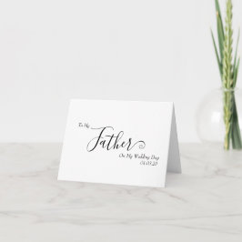 Cartão De Agradecimento Para Meu Pai No Dia do Meu Casamento Roteiro Elega