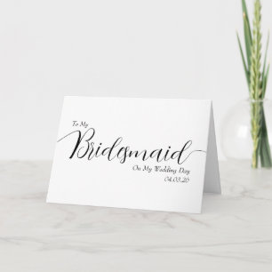 Cartão De Agradecimento Para Minha Dama de Honra no Dia do Meu Casamento E