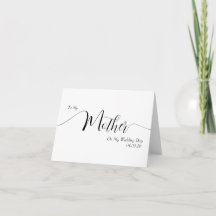 Para Minha Mãe no Dia do Meu Casamento Elegante Sc
