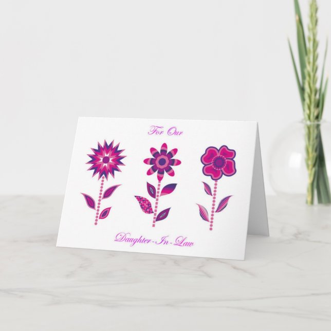 Cartão De Agradecimento Para nossa nora (Frente)