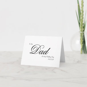 Cartão De Agradecimento Para o Meu Pai no Dia do Meu Casamento Roteiro Ele