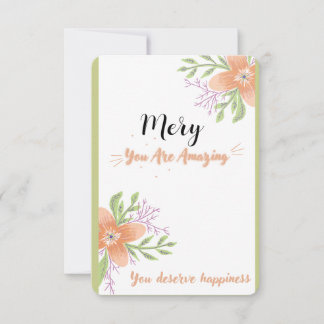 Cartão De Agradecimento para obrigado alguém