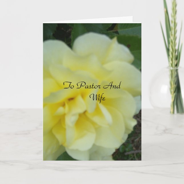 Cartão De Agradecimento Para Pastor e Esposa (Frente)