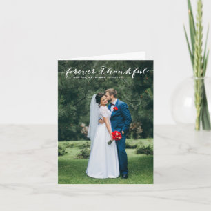 Cartão De Agradecimento Para Sempre Grato Carta Vertical Escrita à Mão Obr