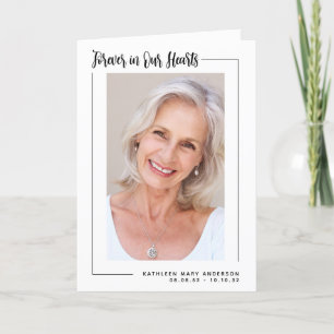 Cartão De Agradecimento Para sempre no nosso coração Foto Simpatia Obrigad