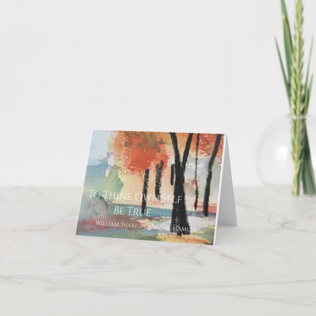 Cartão De Agradecimento Para Ser Verdadeiro (Frente)