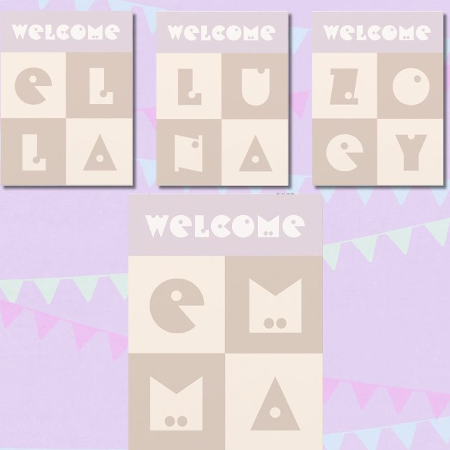 Cartão De Agradecimento Parabéns a uma nova menina de 4 letras (Criador carregado)