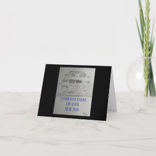 Cartão De Agradecimento Parabéns na sua nova placa de pup