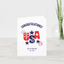 Parabéns pela Cidadania dos EUA Cidadão Americano