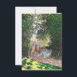 Cartão De Agradecimento Parc Monseau, de Claude Monet<br><div class="desc">Oscar-Claude Monet (Reino Unido: /ˈmɒ neɪ/, EUA: /moʊˈneɪ, mzaˈ-/, Francês: [klod mɔ]; 14 de novembro de 1840 - 5 de dezembro de 1926) foi pintor francês e fundador da sua pintura, que é vista como um precursor-chave do modernismo, especialmente nas suas tentativas de pintar a natureza como ele percebeu[1]. Durante...</div>