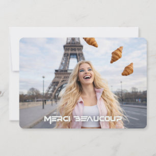 CARTÃO DE AGRADECIMENTO PARIS - MUITO OBRIGADO