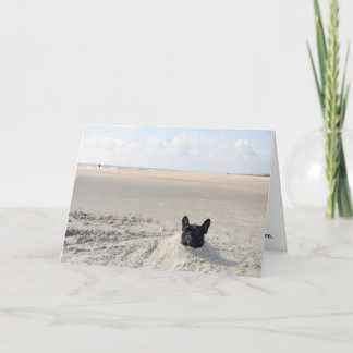 Cartão De Agradecimento Paris na areia