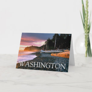Cartão De Agradecimento Parque Nacional Olympic   Estado de Washington Obr