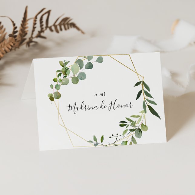 Cartão De Agradecimento Partido Verde Tropical Espanhol Branca Obrigado (Criador carregado)