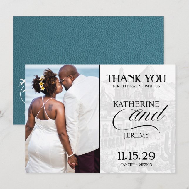 Cartão De Agradecimento Passaporte Cyan Mexico (Frente/Verso)