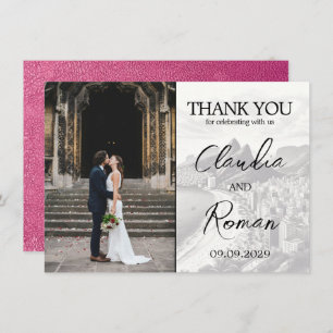 Cartão De Agradecimento Passaporte Magenta Brasil