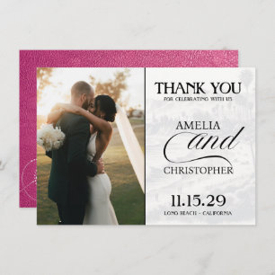 Cartão De Agradecimento Passaporte Magenta California