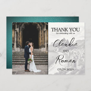 Cartão De Agradecimento Passaporte Teal Brasil