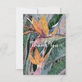 Cartão De Agradecimento Pássaro do Paraíso