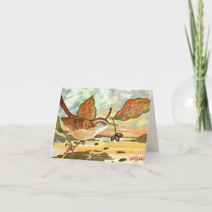 Cartão De Agradecimento Pássaro Estadual da Carolina do Sul