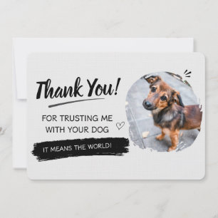 Cartão De Agradecimento Passeio de Cachorro