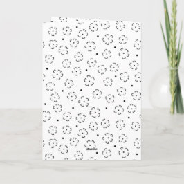 Cartão De Agradecimento Pasta de Aniversário Floral Personalizada