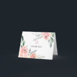 Cartão De Agradecimento Pastel Blush Floral Rosa Bat Mitzvah Obrigado Carr<br><div class="desc">Deslize o cartões de agradecimentos de rosa e peonias cor-de-rosa bat mitzvah projetado para ser rápida e facilmente personalizado de acordo com as especificações do seu evento.</div>