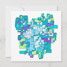 Cartão De Agradecimento Pastellfarbene Endlose Quadratische Gelassenheit 