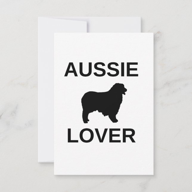 Cartão De Agradecimento pastor australiano aussie (Frente)